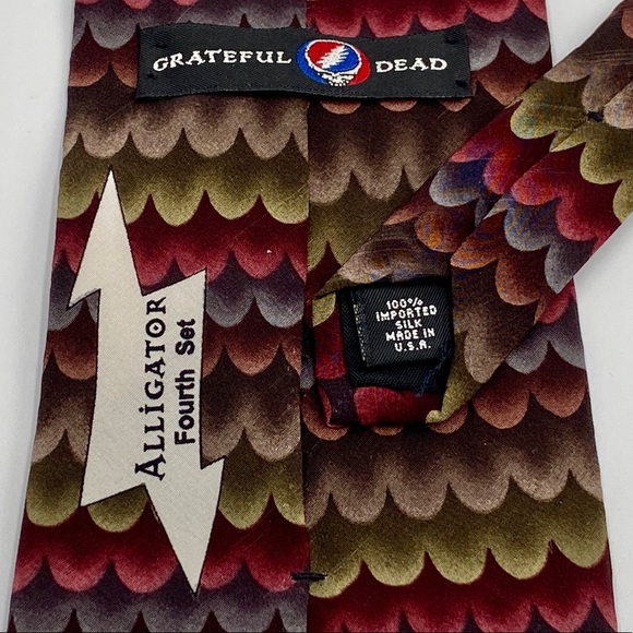 Grateful Dead “Alligator” Fourth Set Tie 100% Silk - Picture 3 of 7